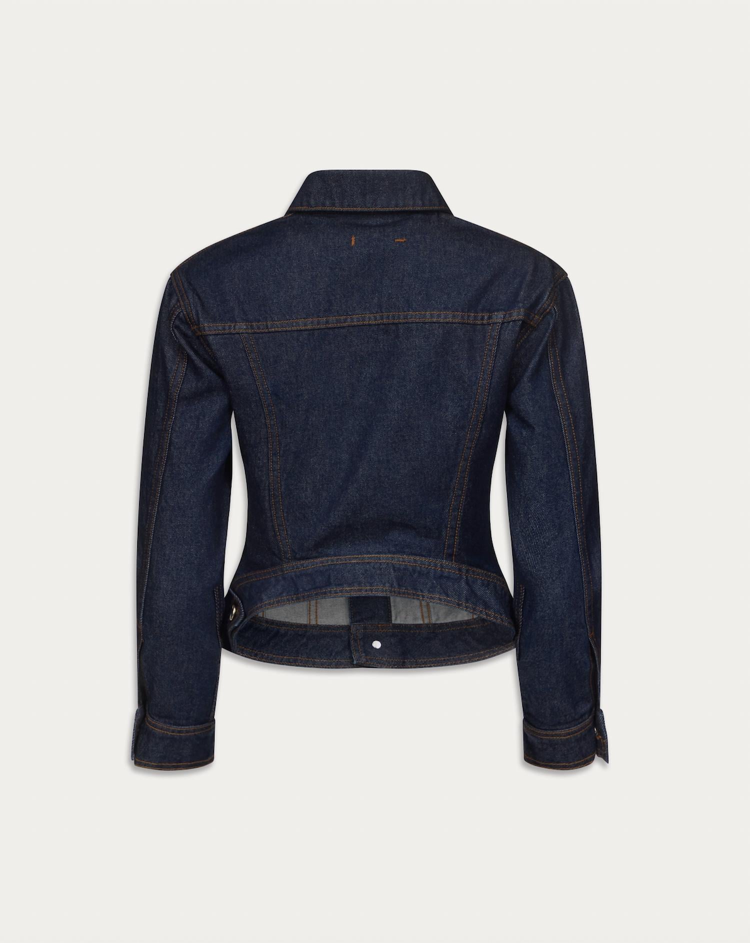Ossou Hitch Denim Jacket in sable wash - women's jacket - view 6