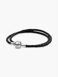 Pandora - Moments Leather Bracelet - 13.8"