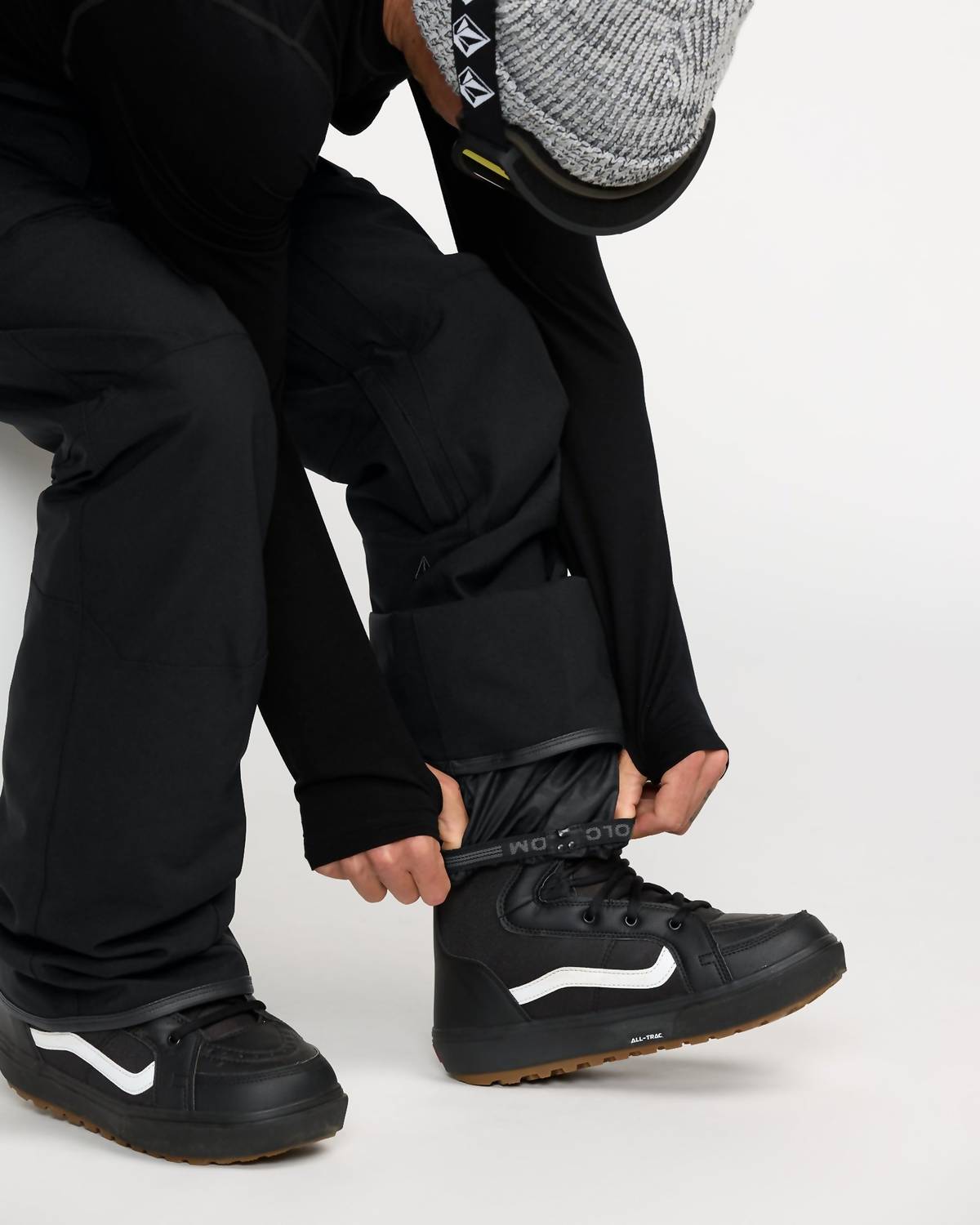 VOLCOM Roan Bib Overall Snowboard Pants in black - men's pants - view 5