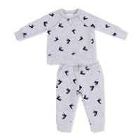 ANGEL DEAR Boy's French Terry Sweatshirt & Jogger Set in grey - item