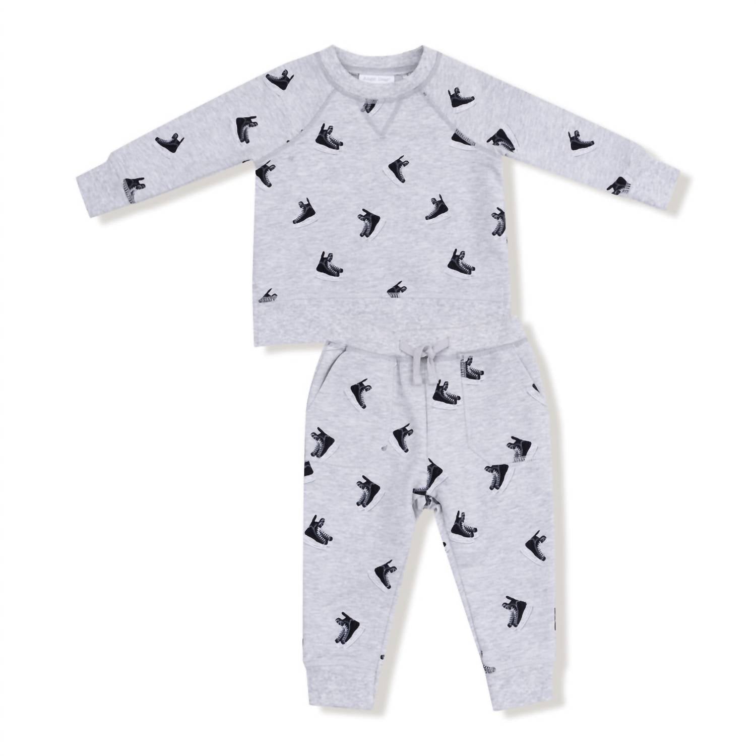 ANGEL DEAR Boy's French Terry Sweatshirt & Jogger Set in grey - item