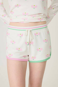 PJ Salvage Pickleball Courtside Shorts in ivory - women's shorts