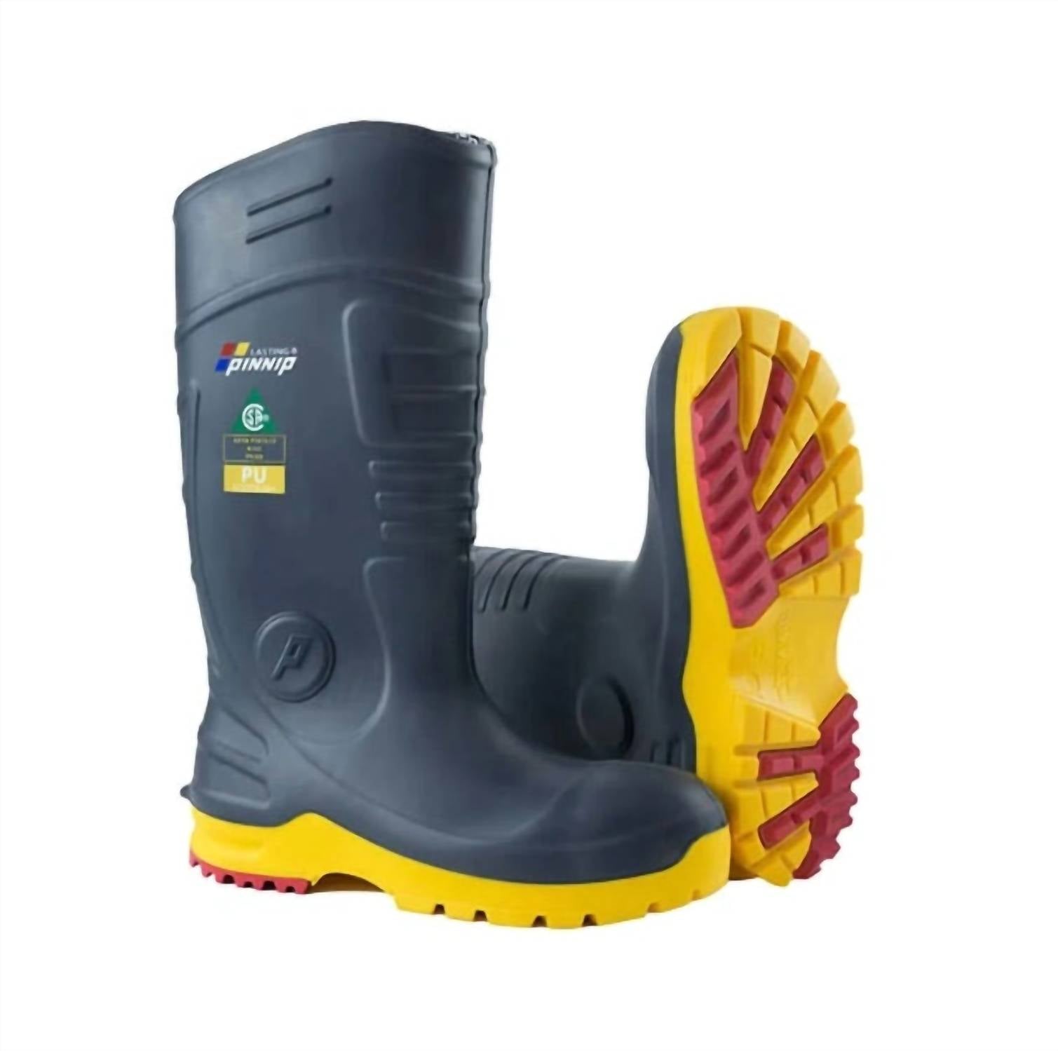 Pinnip - Men's Csa Approved Waterproof Pu Steel Toe Safety Boots