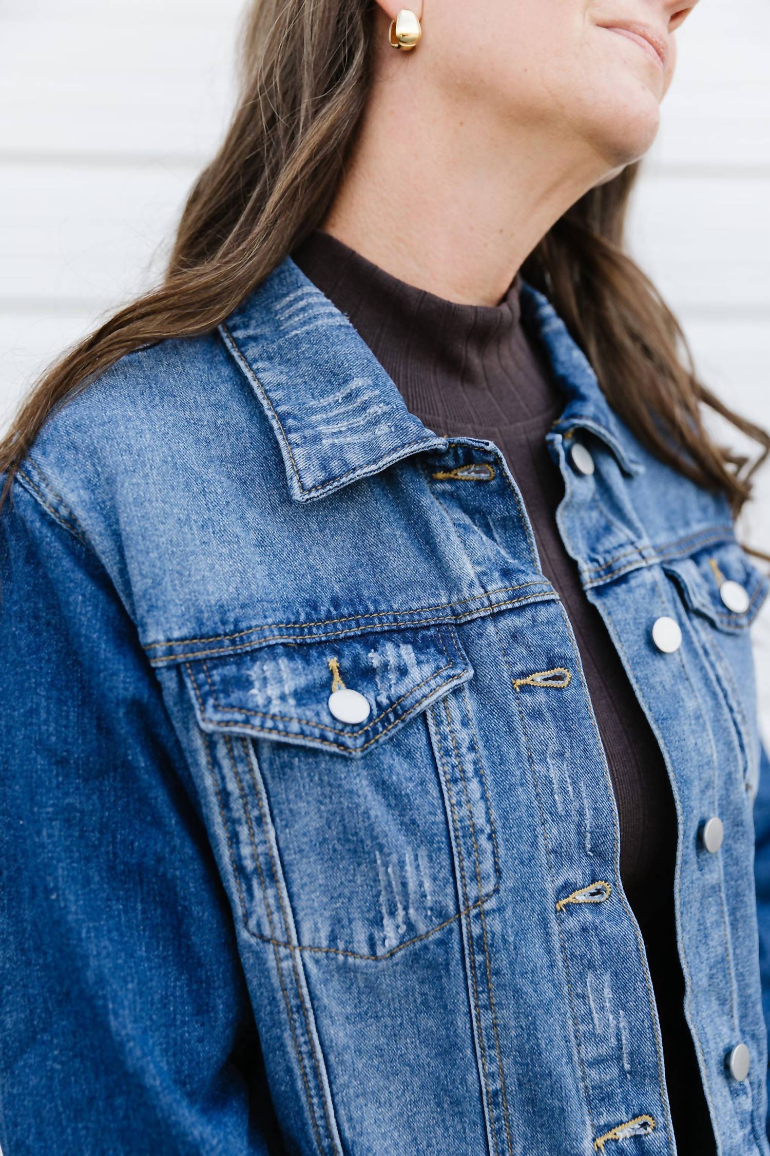 Mikarose Janice Denim Jacket in dark wash - women's jacket - view 7