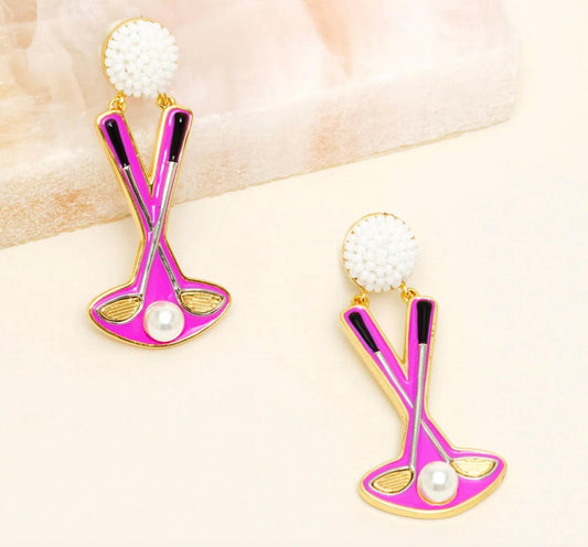 Mignonne Gavigan - Women's Golf Putting Drop Earrings