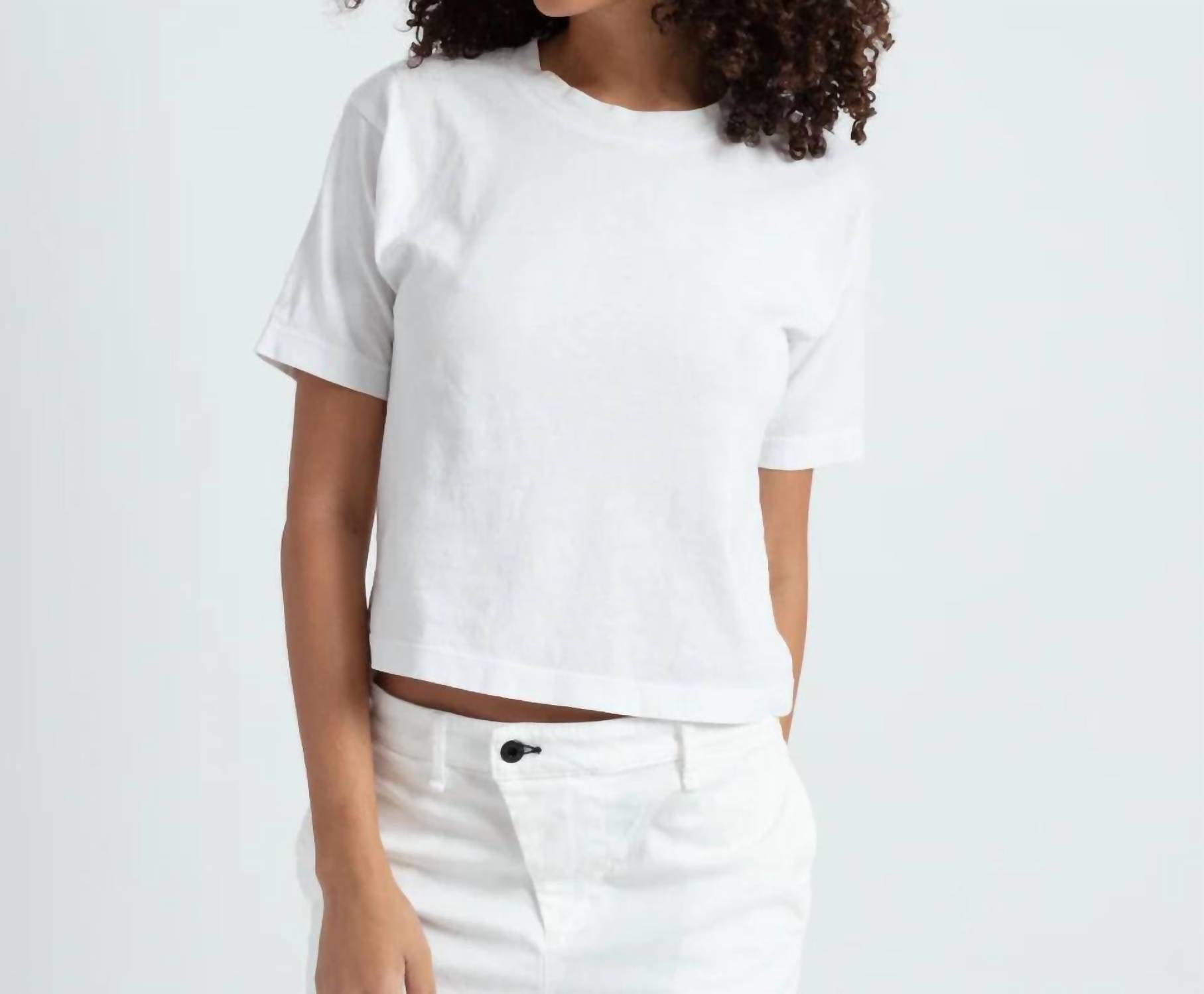 Askk Ny - Cropped Crewneck Tee