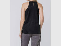 Vocal Apparel - Ellie Suede Fringed Top