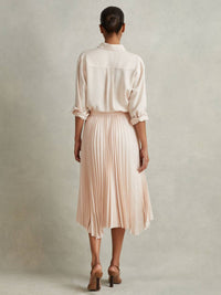 Reiss - Azalea Asymmetric Pleated Skirt