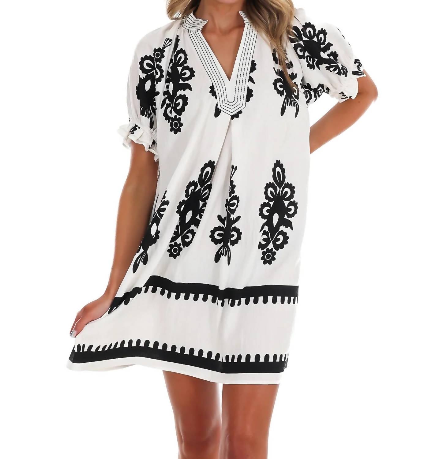 Umgee - Summer Story Print Mini Dress
