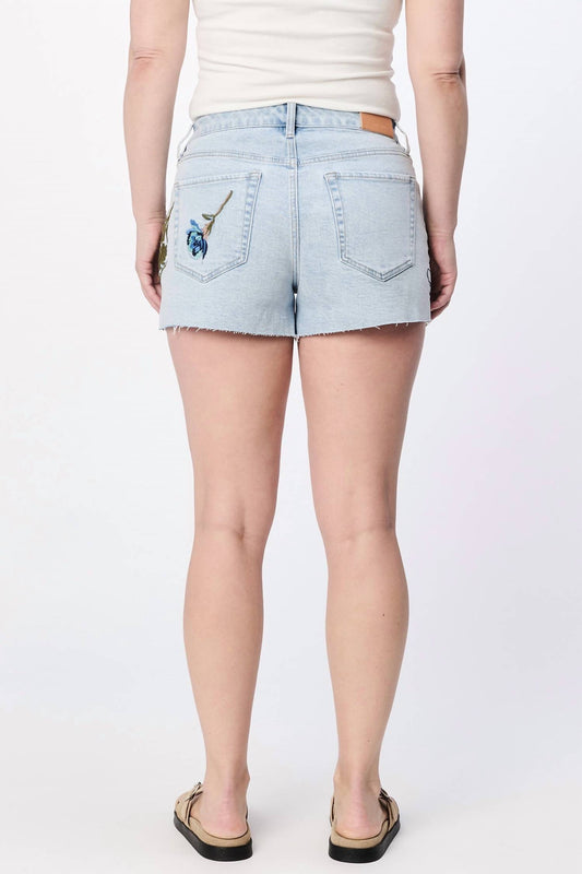 Dear John Denim - Carrie Embroidered Floral Detailing Shorts
