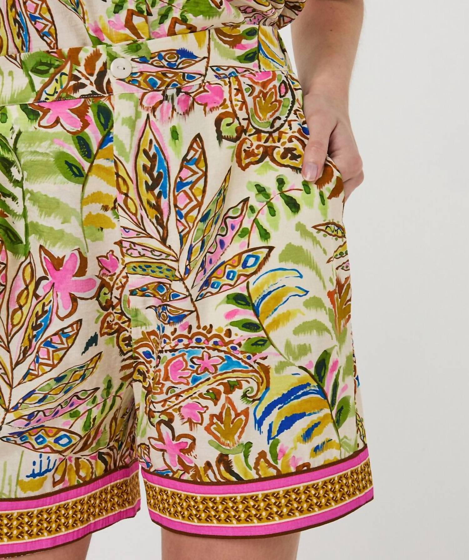 Esqualo - Jungle Print Shorts