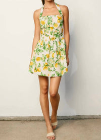 Dress Forum - Fit And Flare Halter Mini Dress
