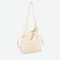 Per Lei New York - Women's Seneca Leather Drawstring Shoulder Bag