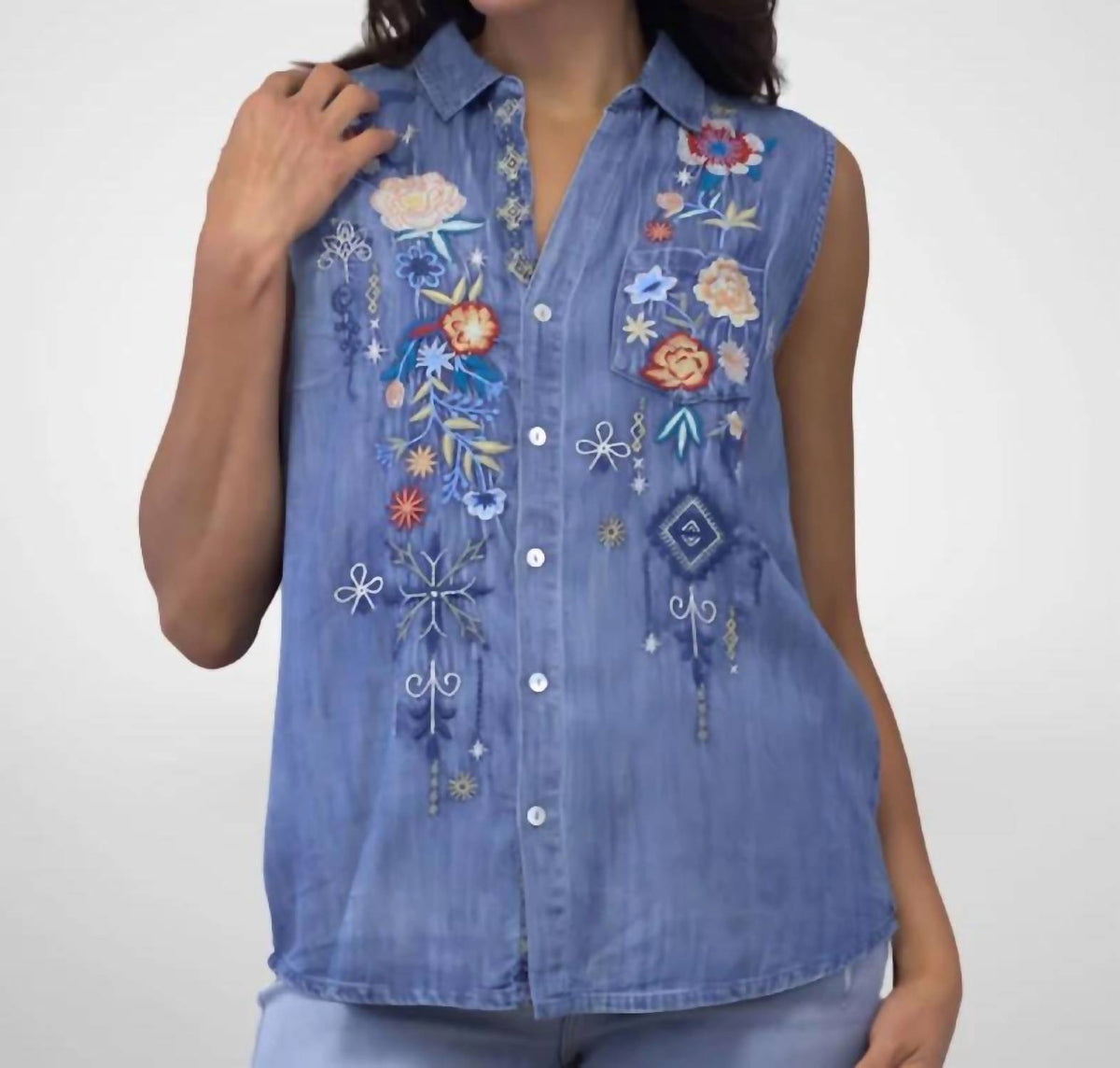 Kyla Seo - Selah Denim Blouse