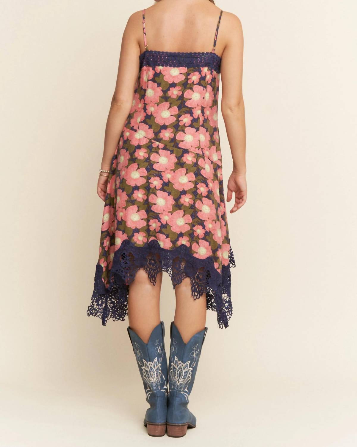 J.Nna - Jada Floral Print Midi Dress