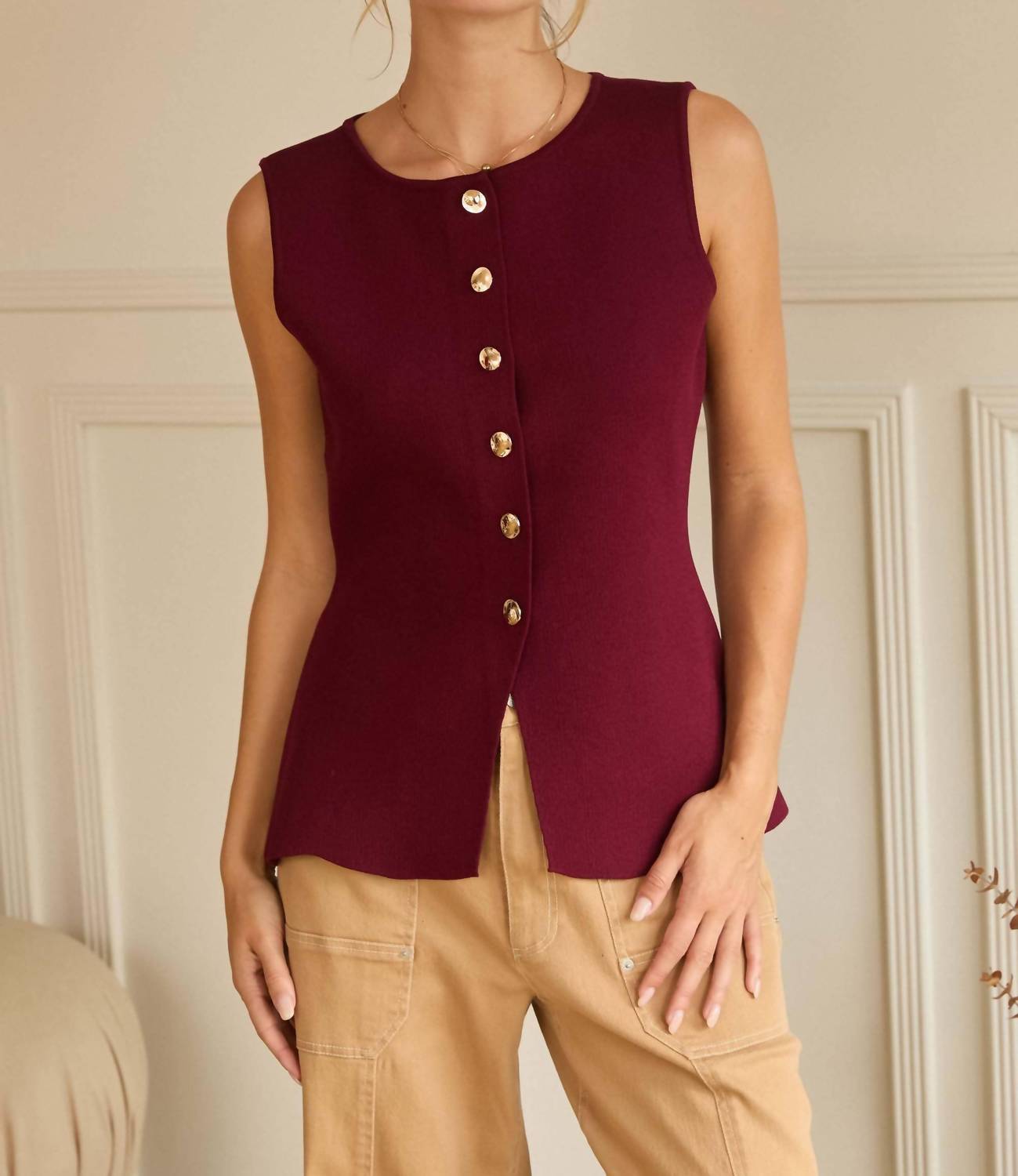 Skies Are Blue - Knit Peplum Sweater Top
