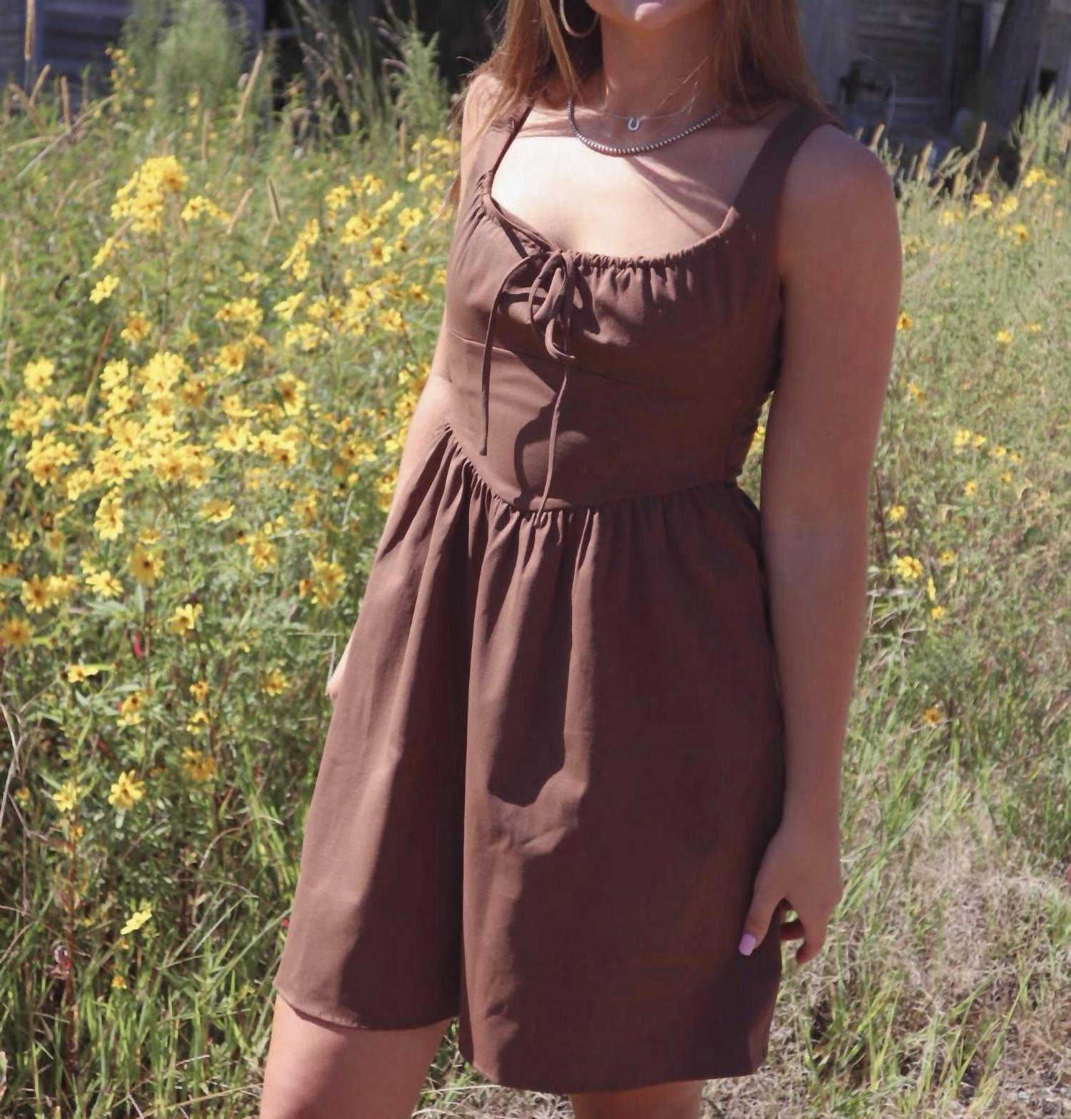 Sadie & Sage - Maeve Milkmaid Mini Dress