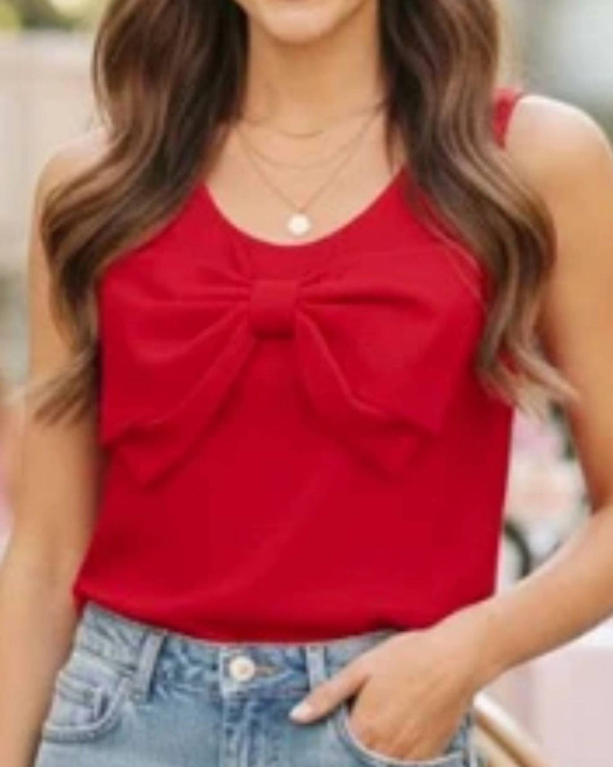 Timing - Blushing Bow Top