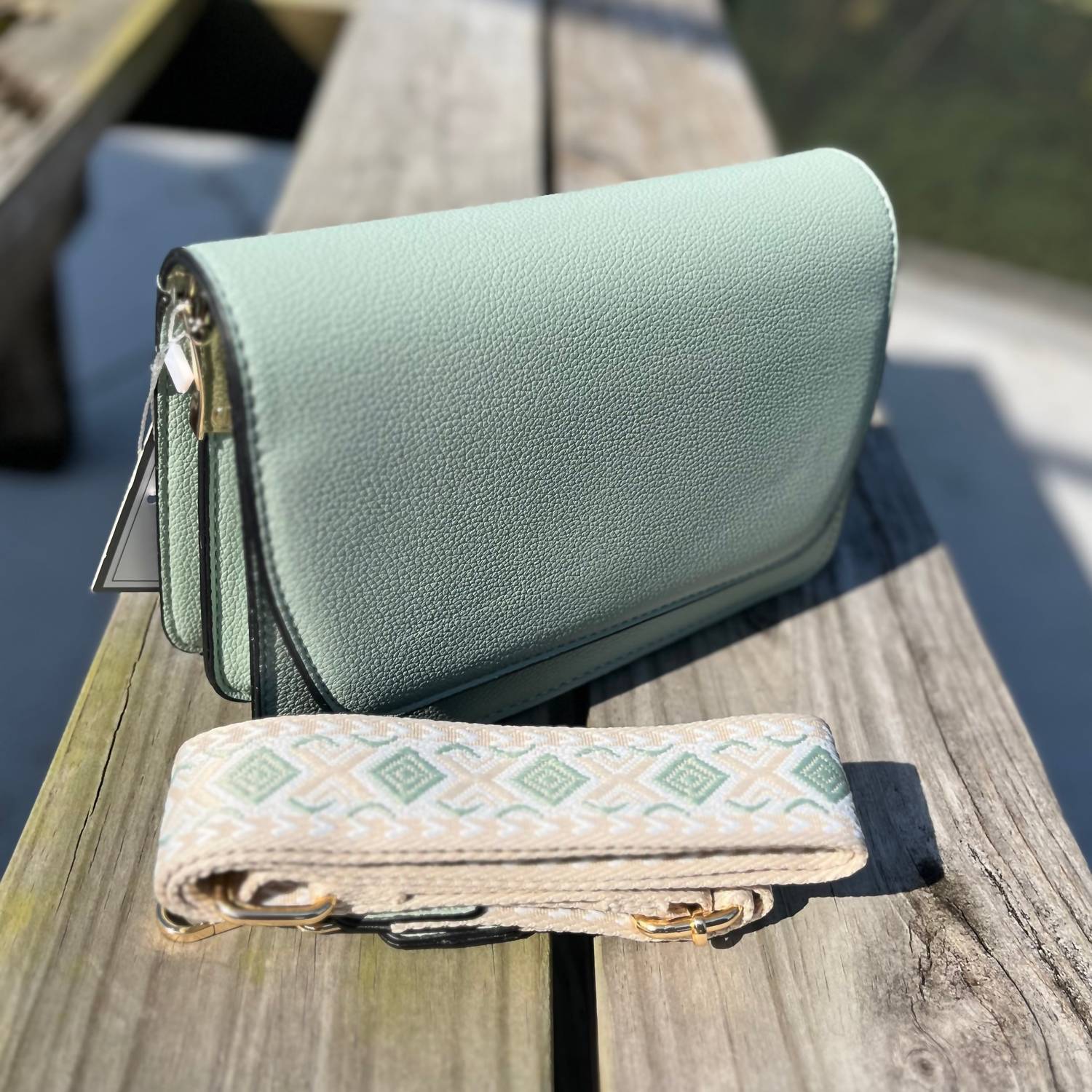 Jen & Co. - Women's Noah Vegan Guitar Strap Crossbody Bag