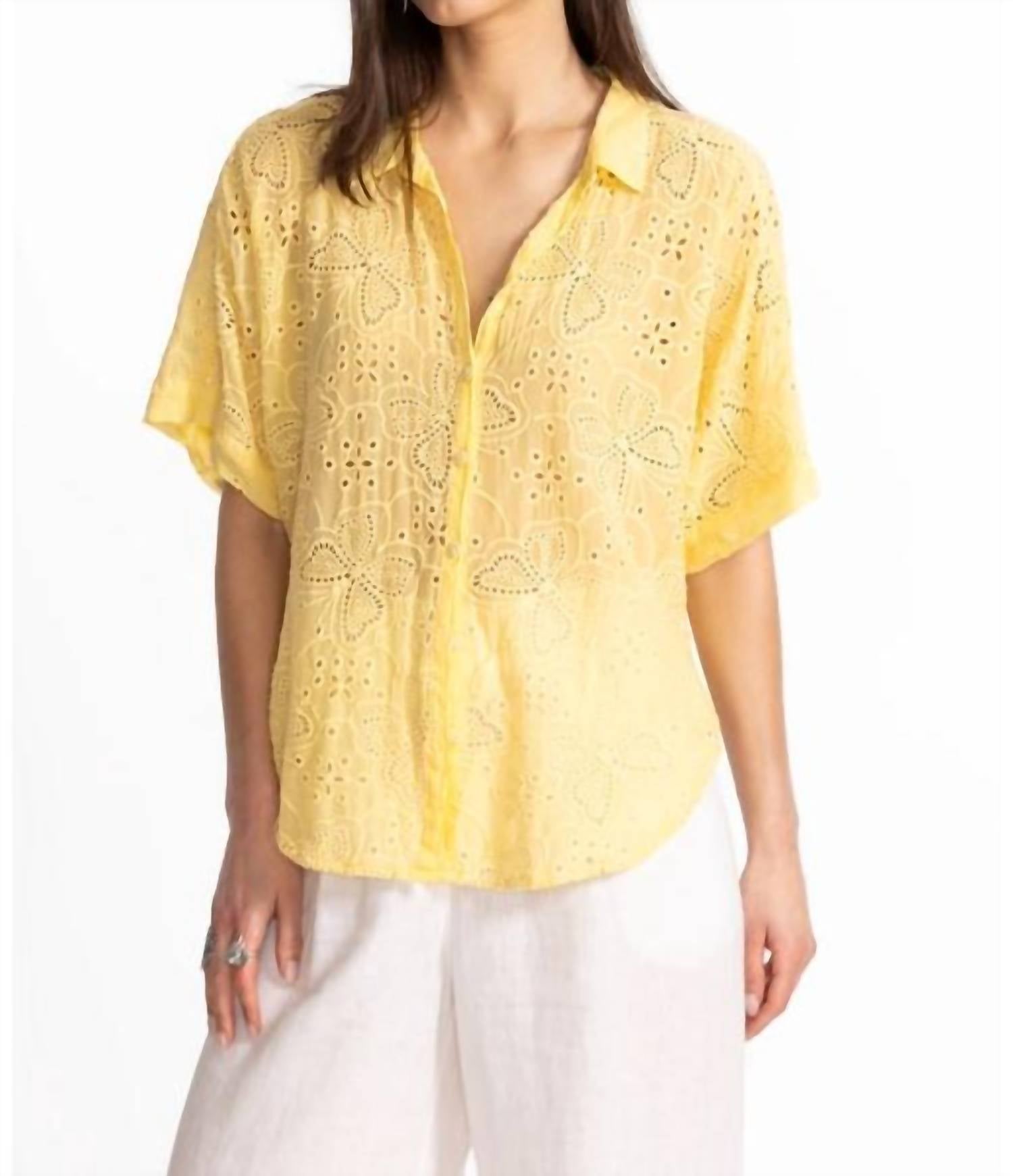 Johnny Was - THE AUDREY SHORT SLEEVE SHIRT MARIPOSA