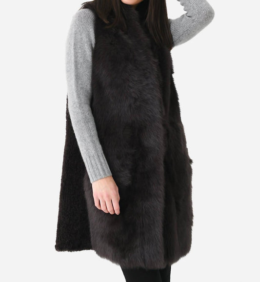 Suprema - Women's Reversible Shearling Vest