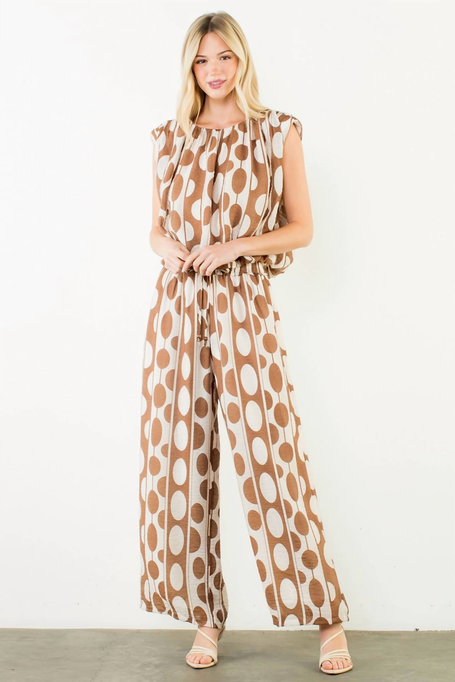 Thml - Circle Print Bubble Top