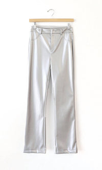 Paz Silver Vegan Leather Pant