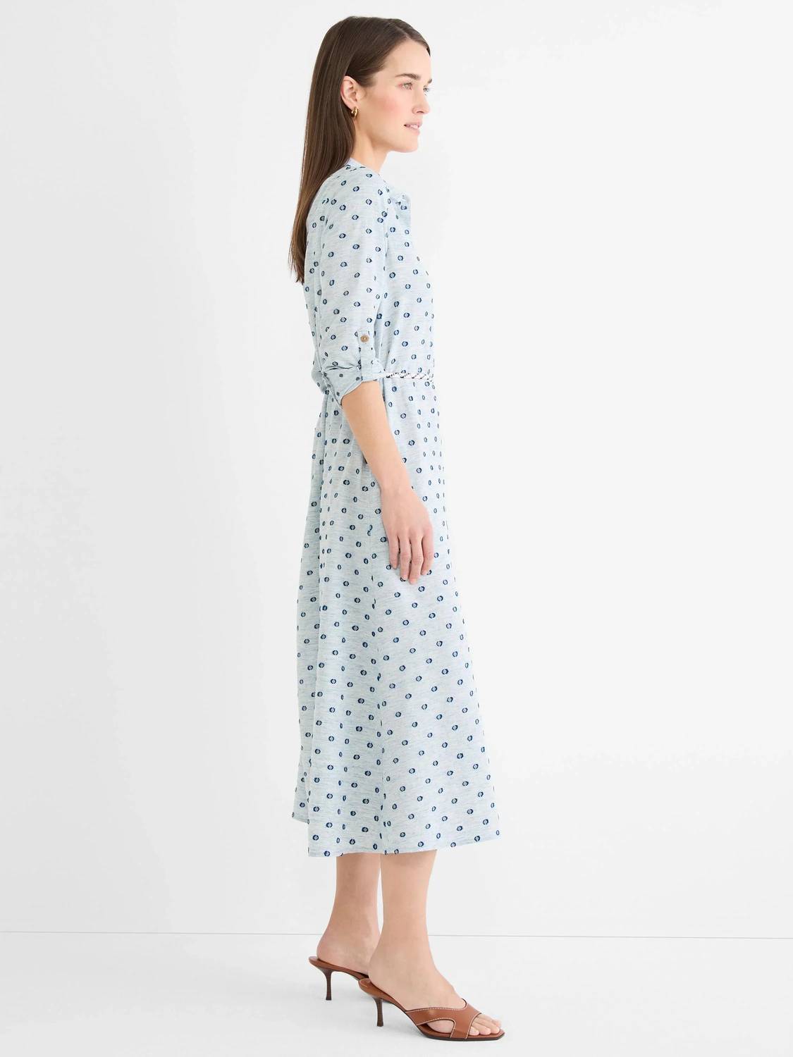 Nic + Zoe - Clipped Dot Liana Shirt Dress