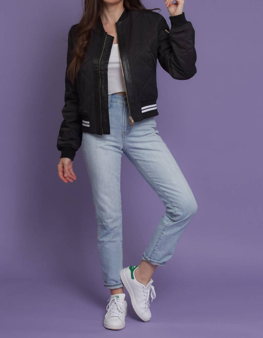 Fate - Quilted Varsity Bomber Jacket