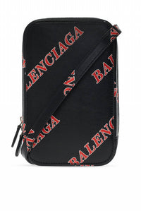 Balenciaga - Men's Calfskin Leather Sport Print Phone Holder Bag