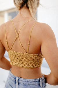 And The Why - Boho Crochet Lace Bralette