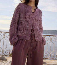 Molly Bracken - Oversized Chunky Knit Cardigan