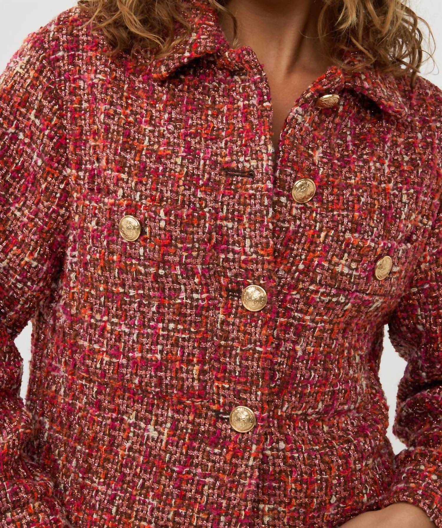 Esqualo - Bodil Boucle Short Blazer