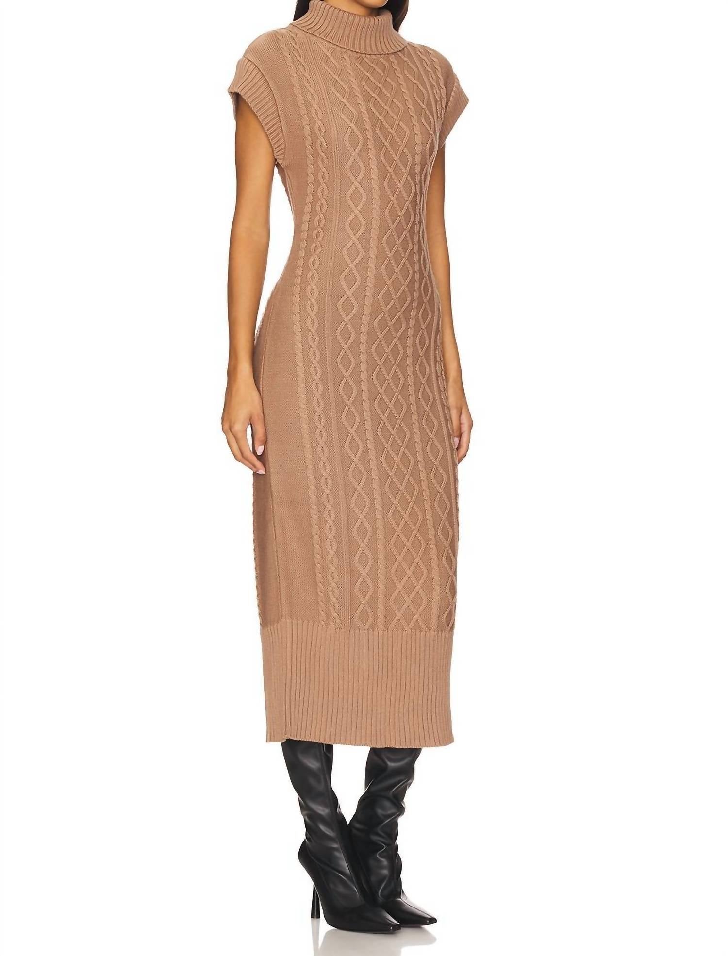 Cleobella Shana Midi Dress in woodrose 1 - women's dress - alternate view