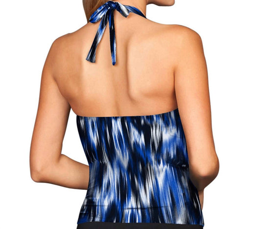 Kallure - Shirred Halter Tankini Top