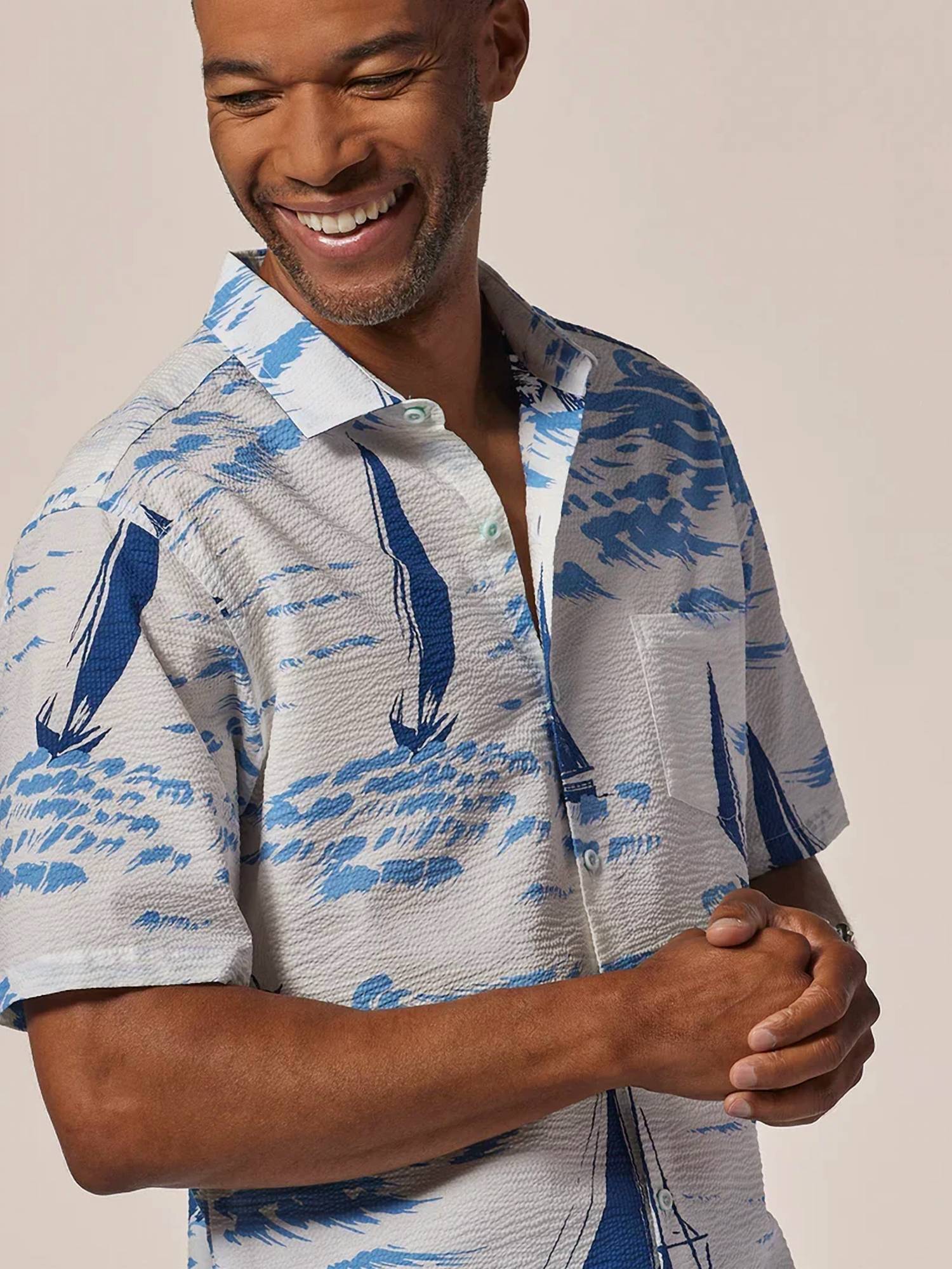 Tori Richard - Men's Sailing Short Sleeve Shirt