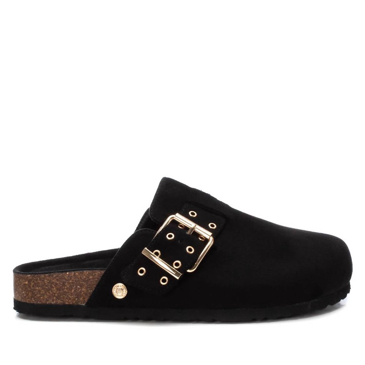 Xti Women's Detached Clogs in black - women's shoe - detail view