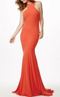 Jovani - Sleeveless Fitted Gown