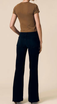 Le Jean Baby Bootcut Jeans in milo - women's jeans - detail view
