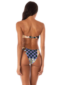 Maaji - Chess Splendour Regular Rise Thin Side Bikini Bottom