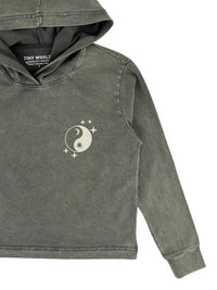 Tiny Whales - Boys' Cosmic Hooded Long Sleeve Tee