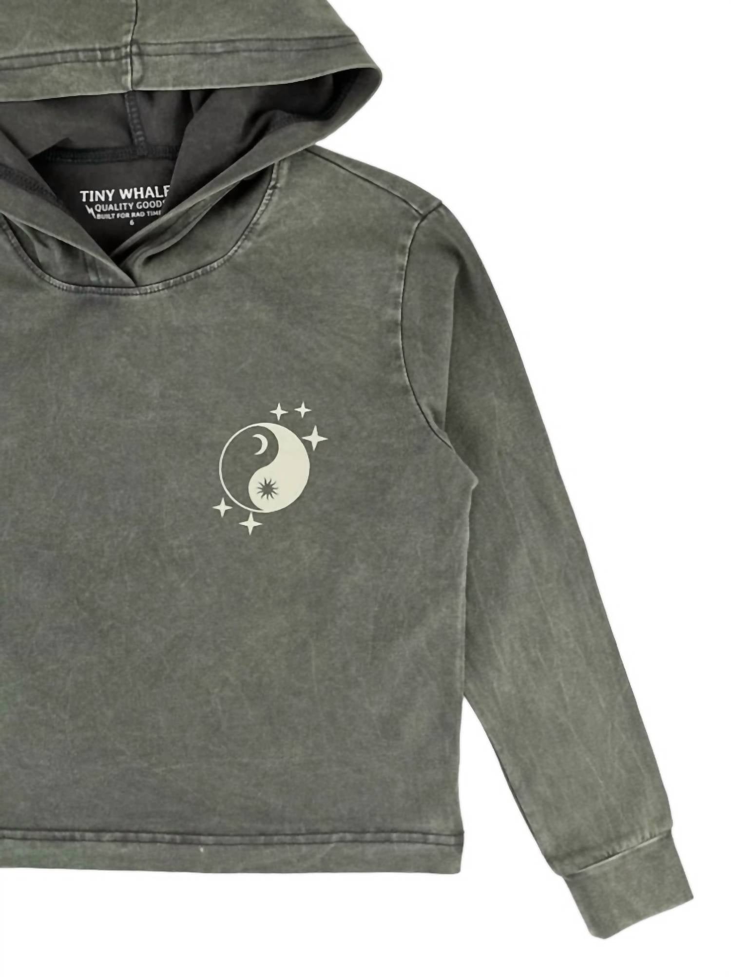 Tiny Whales - Boys' Cosmic Hooded Long Sleeve Tee