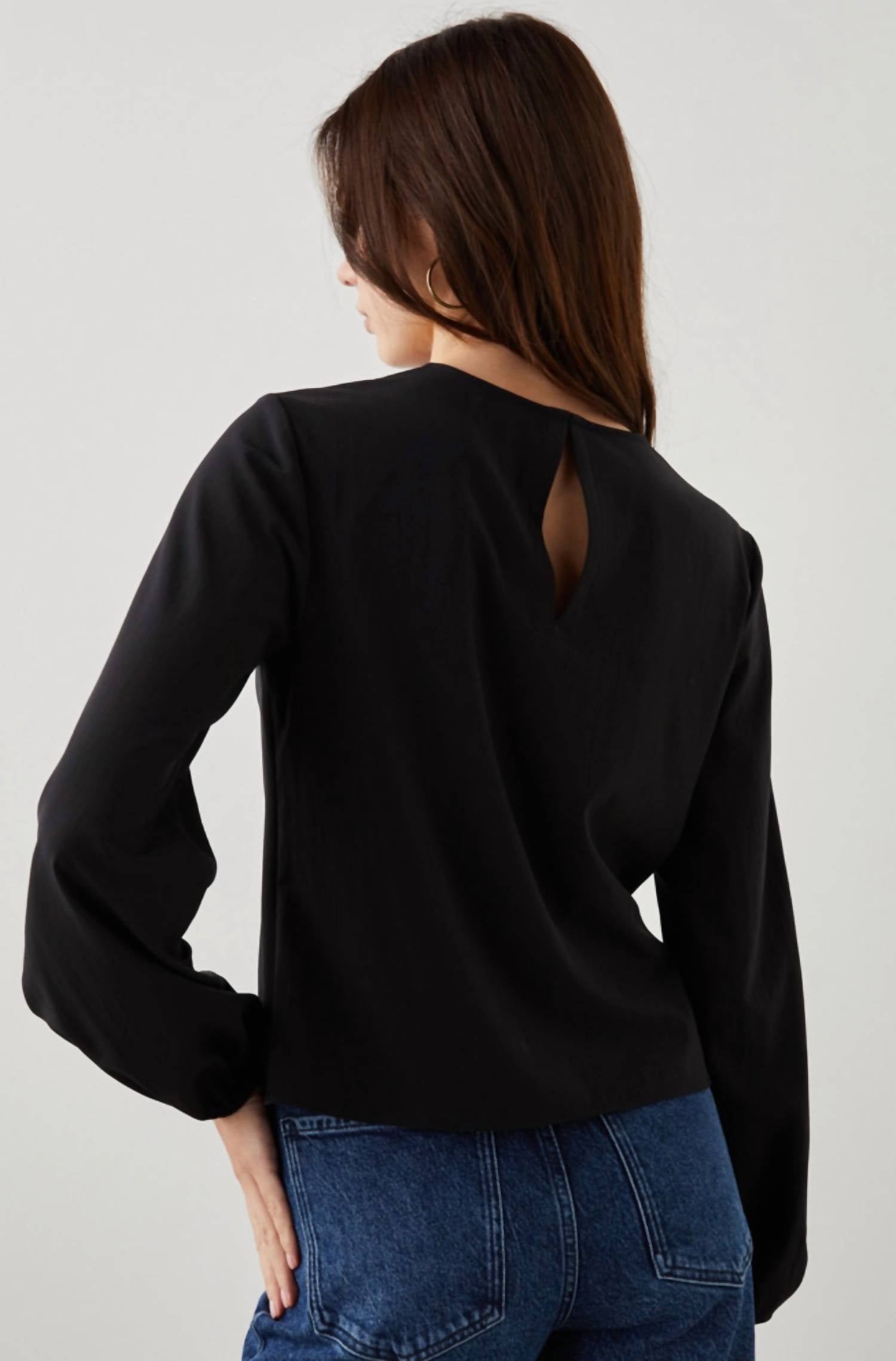 Rails - Eli Long Ruched Sleeves Blouse