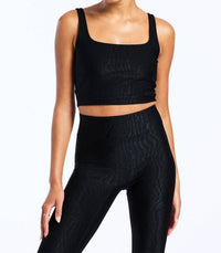 Bandier - Tempo Crop Jacquard Bra