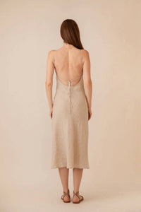 Olivaceous - Katerina Linen Dress