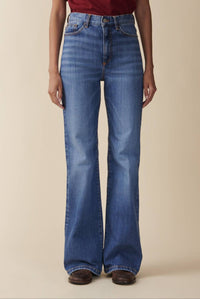 Jeanerica Pyramid Brisk Flared Jeans in brisk mid vintage - women's jeans