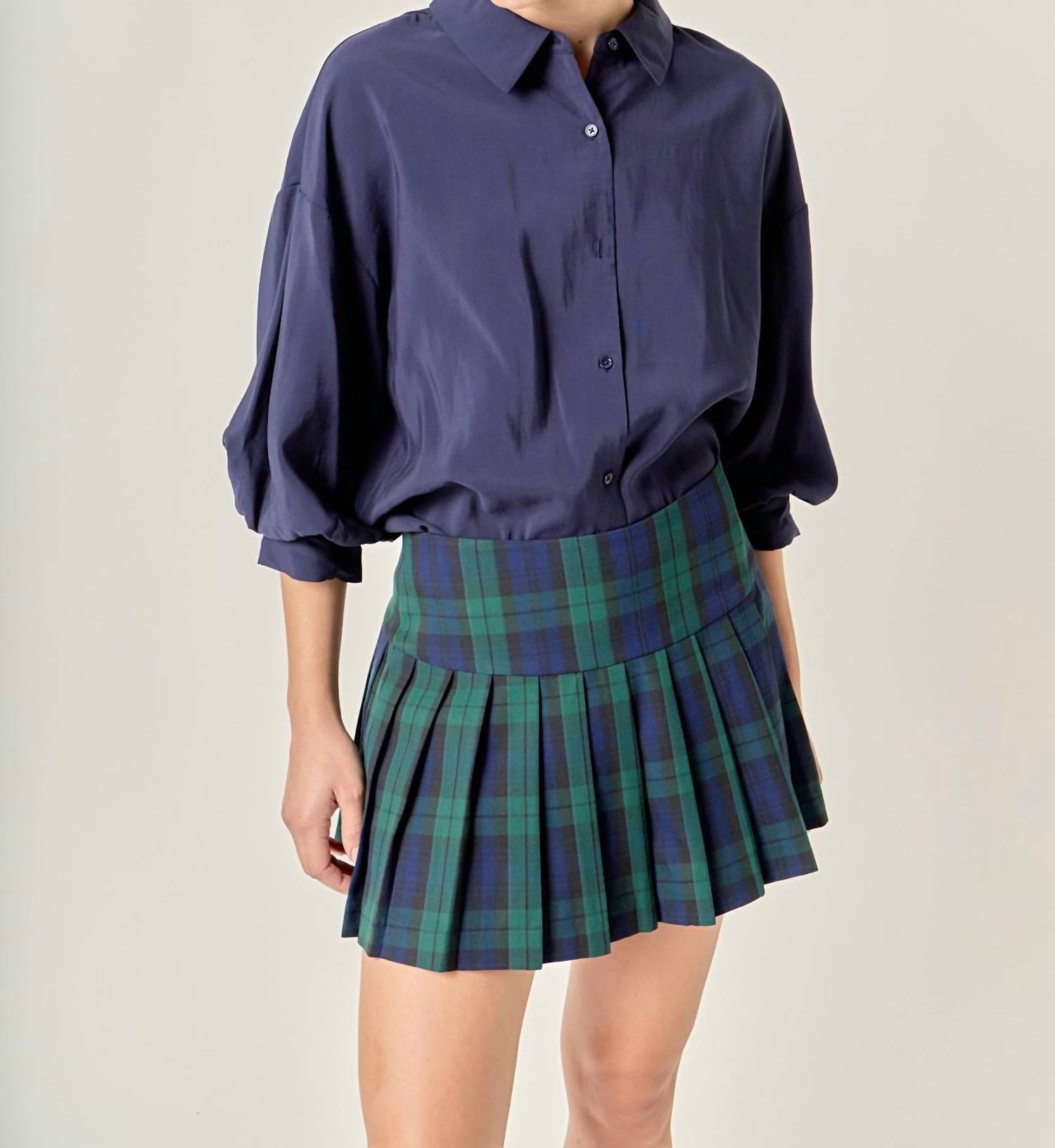 English Factory - Plaid Skort