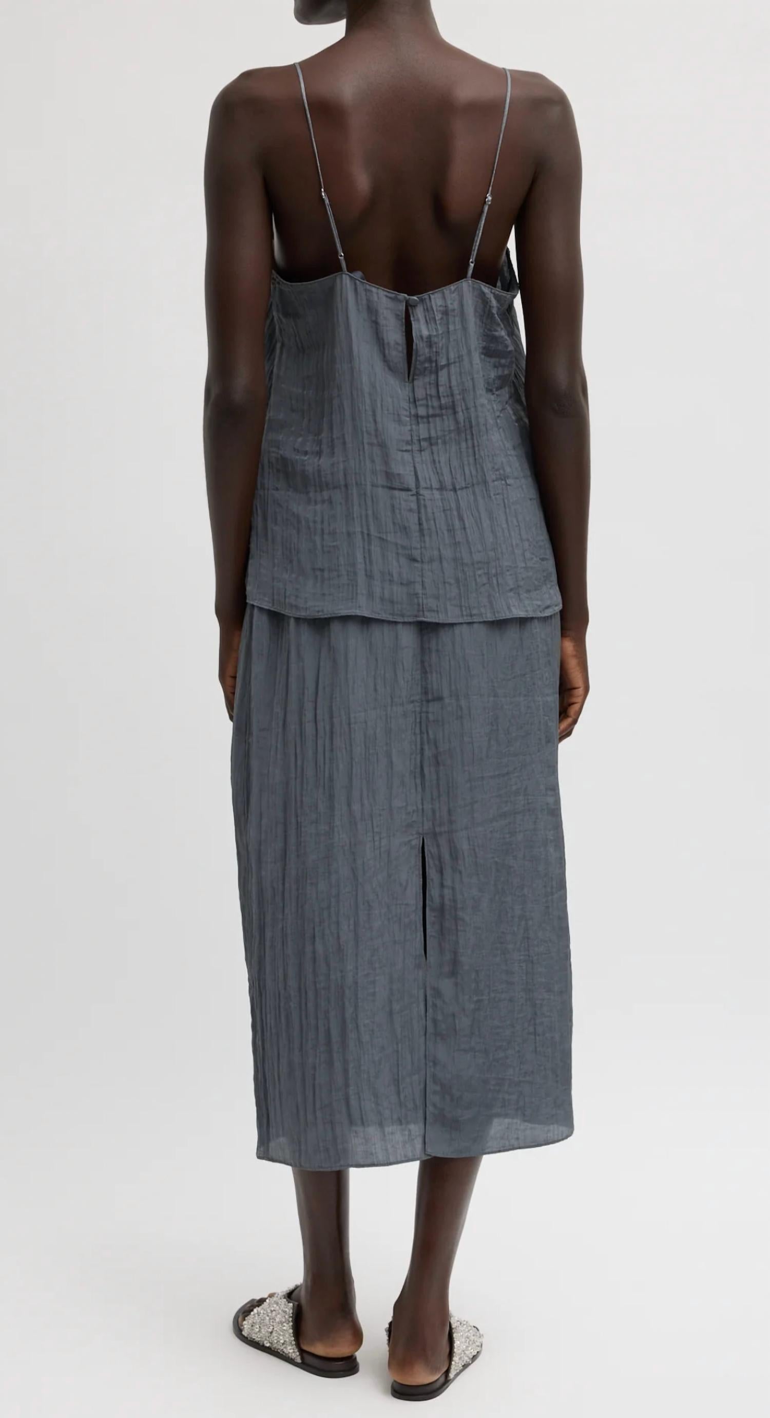 Tibi - Crinkle Slip Skirt