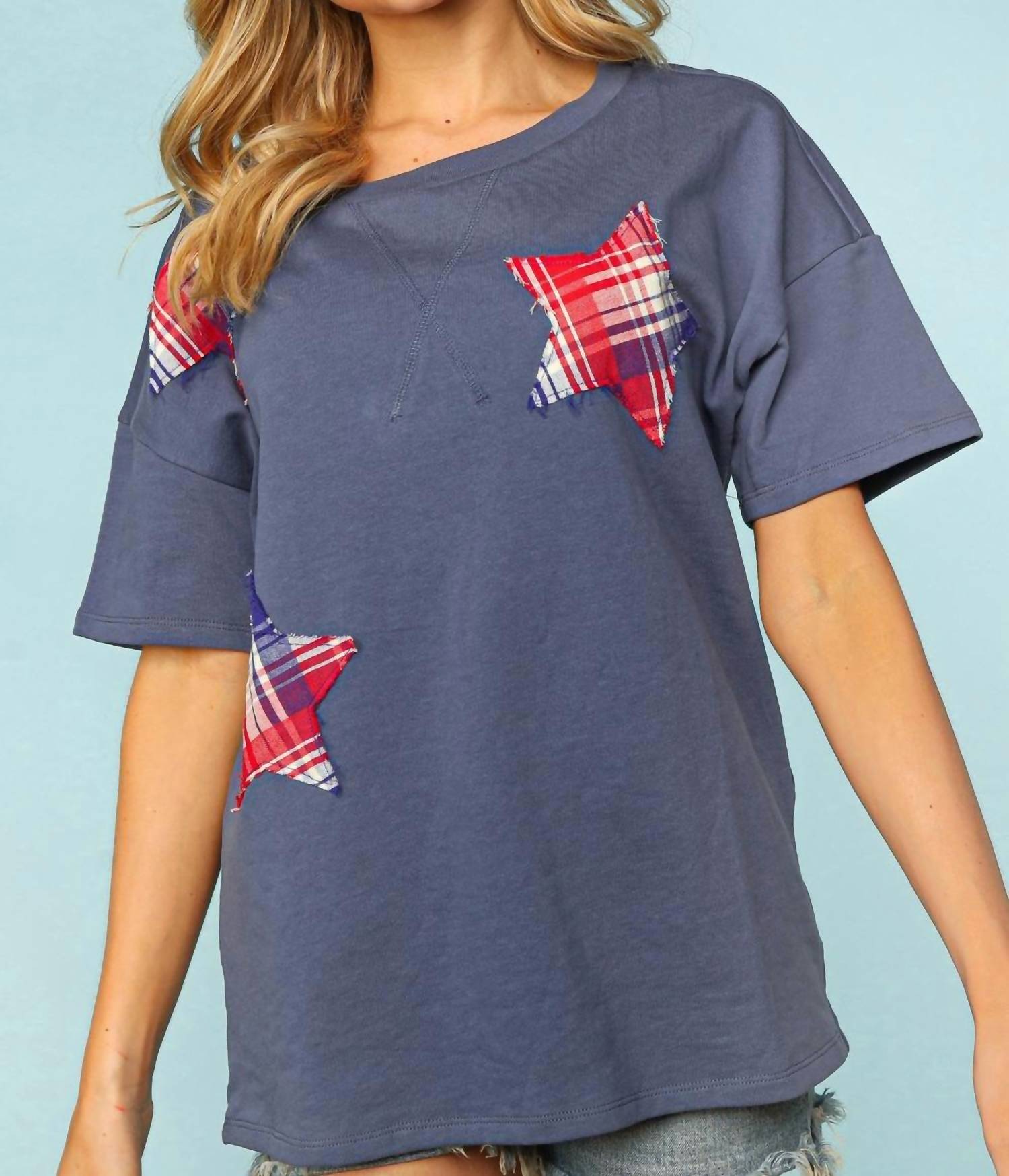 Haptics - Star Patchwork Top