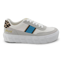 BLOWFISH Women's Speedy Shoe in light gray faux - women's sneaker - detail view